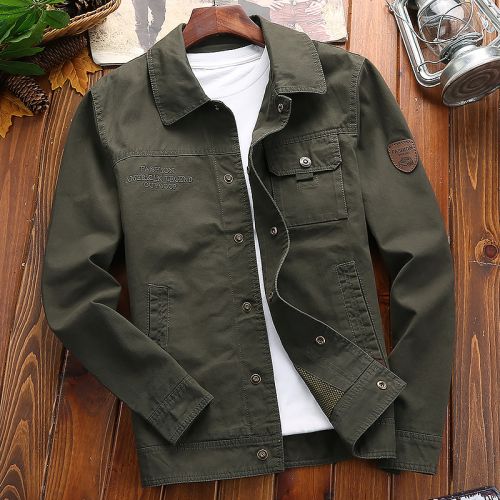 Blouson homme NIANJEEP manches longues en Coton - Ref 3116161