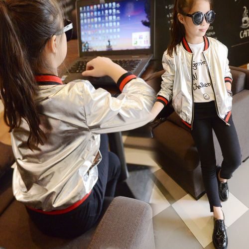 Blouson pour fille en cuir PU - Ref 2159718