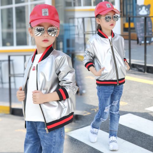 Blouson pour fille en cuir PU - Ref 2159744