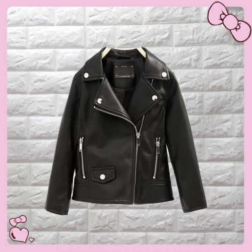 Blouson pour fille en cuir PU - Ref 2159756