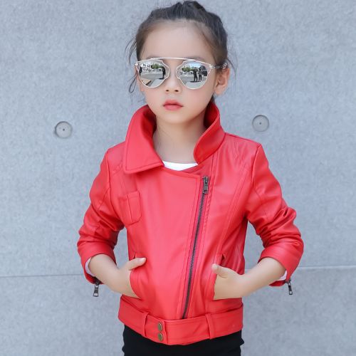 Blouson pour fille en cuir PU - Ref 2159815
