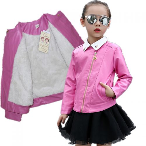 Blouson pour fille en cuir PU - Ref 2159857