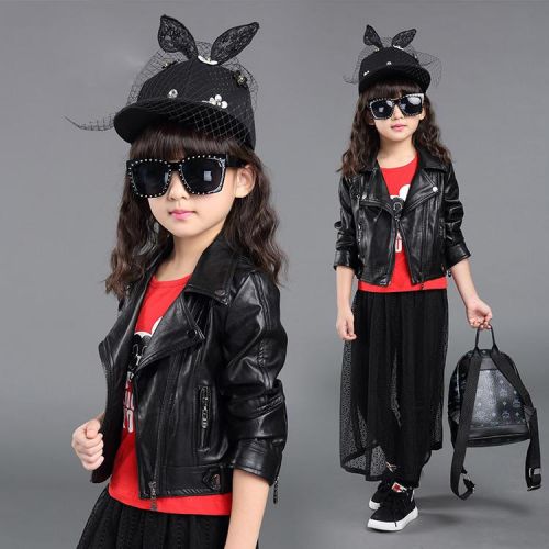  Blouson pour fille en cuir PU - Ref 2159900
