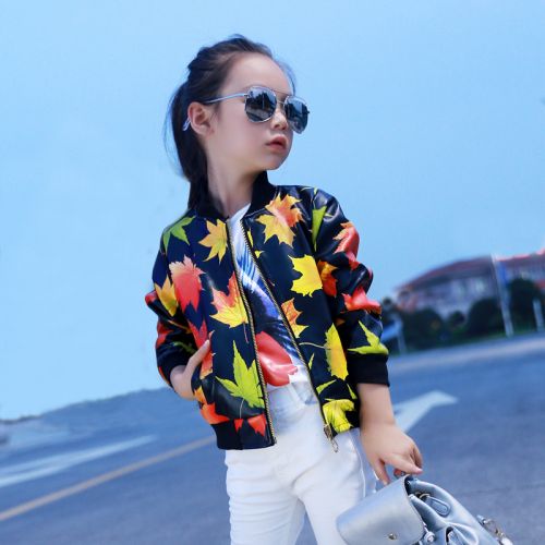 Blouson pour fille en cuir PU - Ref 2159908