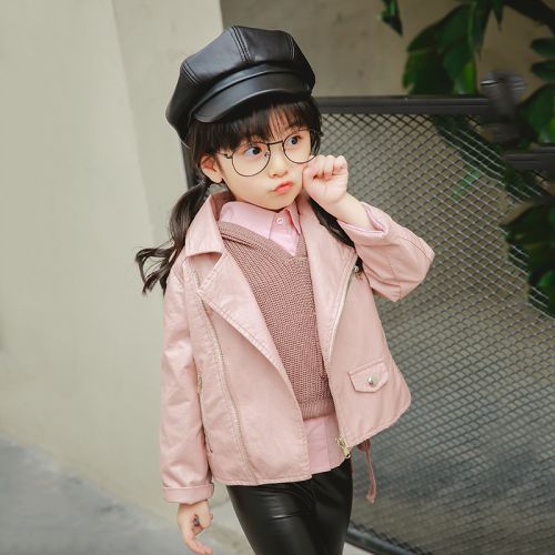 Blouson pour fille en cuir PU - Ref 2159912