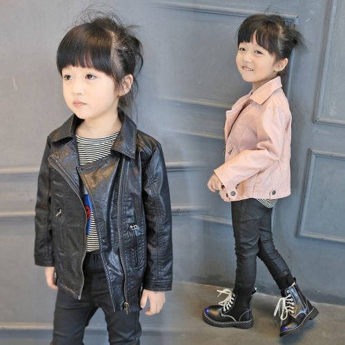 Blouson pour fille en cuir PU - Ref 2159922