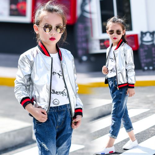 Blouson pour fille en cuir PU - Ref 2159998