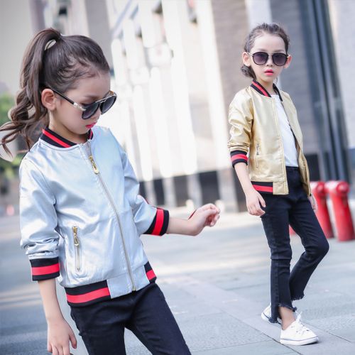 Blouson pour fille JOJO en cuir PU - Ref 2160003