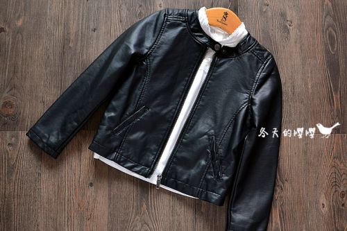 Blouson pour fille en cuir PU - Ref 2160052