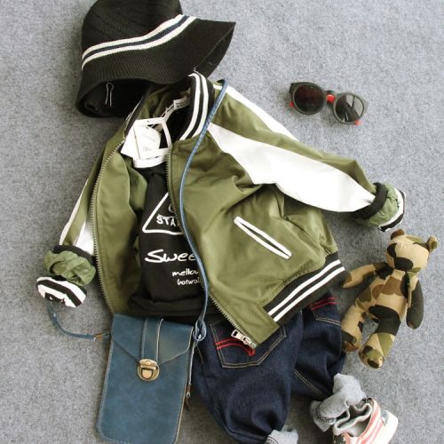 Blouson pour garçon en cuir PU - Ref 2158631