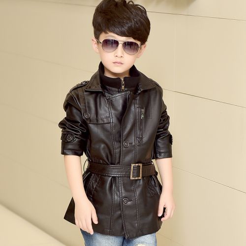 Blouson pour garçon en cuir PU - Ref 2158664