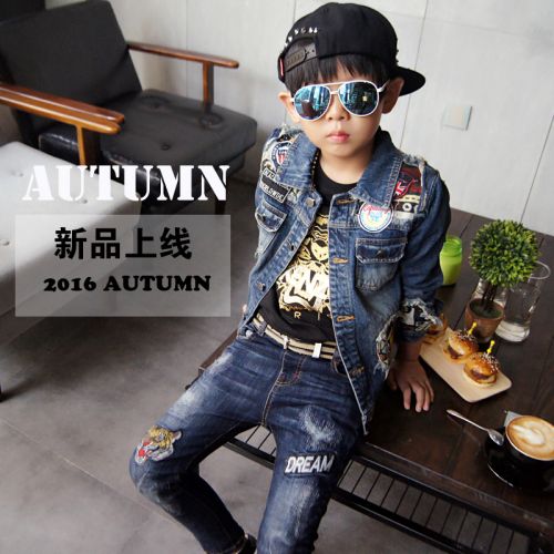 Blouson pour garçon SJXP en toile - Ref 2158671