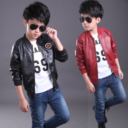 Blouson pour garçon PULL CARROTS en cuir PU - Ref 2158748