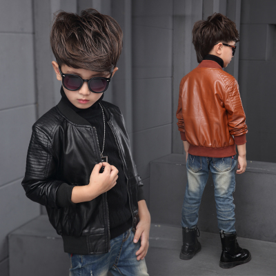 Blouson pour garçon en cuir PU - Ref 2158765