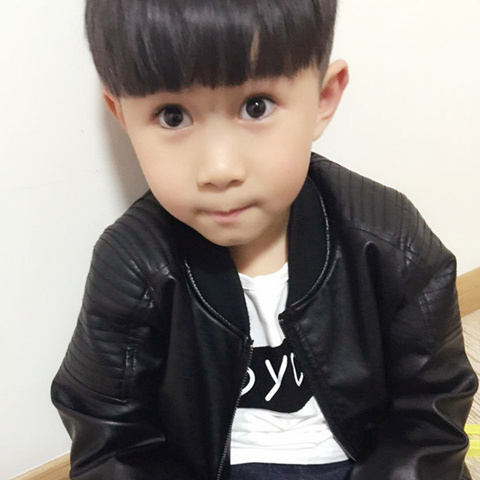 Blouson pour garçon en cuir PU - Ref 2158770