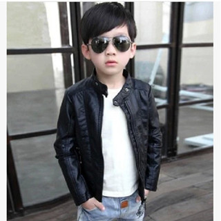 Blouson pour garçon en cuir PU - Ref 2158814