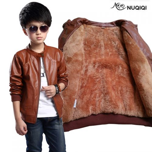 Blouson pour garçon en cuir PU - Ref 2158902