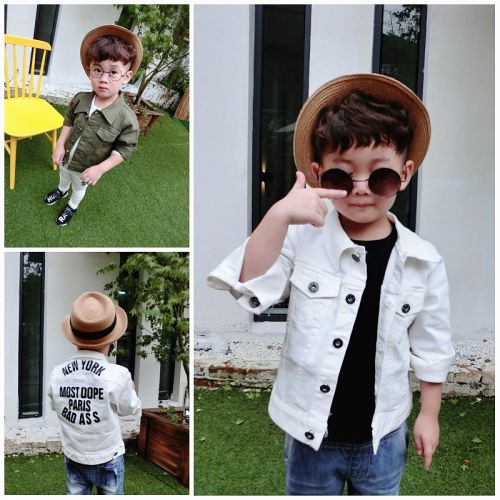 Blouson pour garçon en toile - Ref 2158920