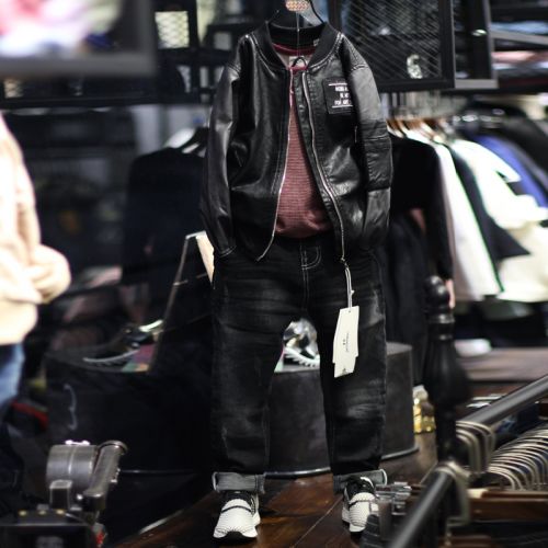 Blouson pour garçon URDYNAMITE en cuir PU - Ref 2158921