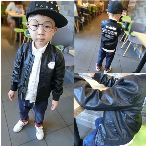 Blouson pour garçon MBDD en cuir PU - Ref 2158986