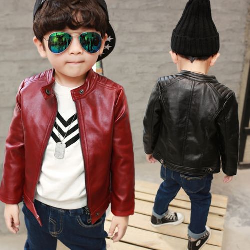 Blouson pour garçon en cuir PU - Ref 2159025