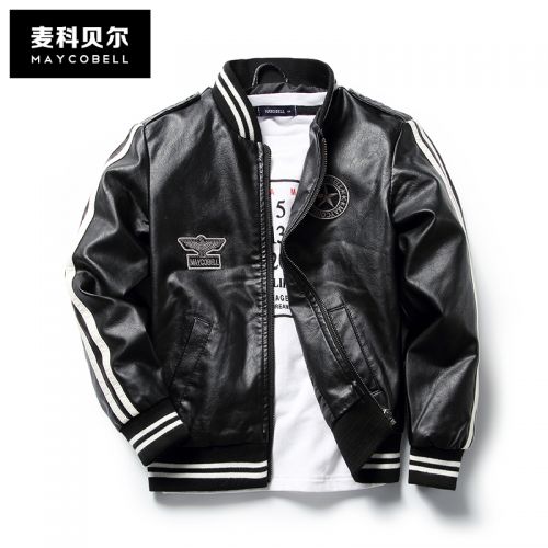 Blouson pour garçon MAYCOBELL en cuir PU - Ref 2159045