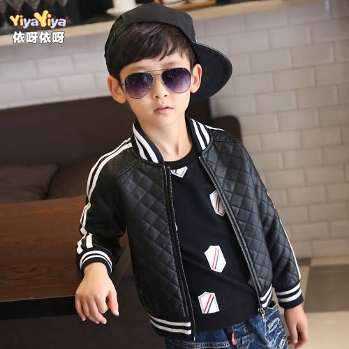 Blouson pour garçon en cuir PU - Ref 2159052