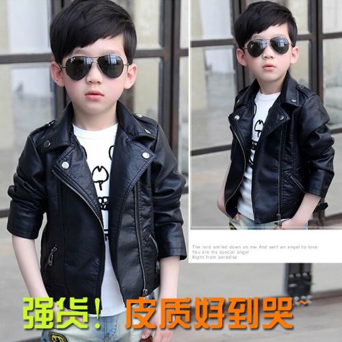 Blouson pour garçon en cuir PU - Ref 2159058