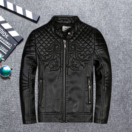 Blouson pour garçon ZARV en cuir PU - Ref 2159178