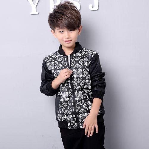 Blouson pour garçon en cuir PU - Ref 2159213