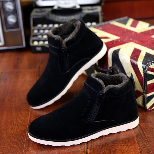 Boots - chaussures en ronde pour hiver - tendance des jeunes - semelle caoutchouc - Ref 950586