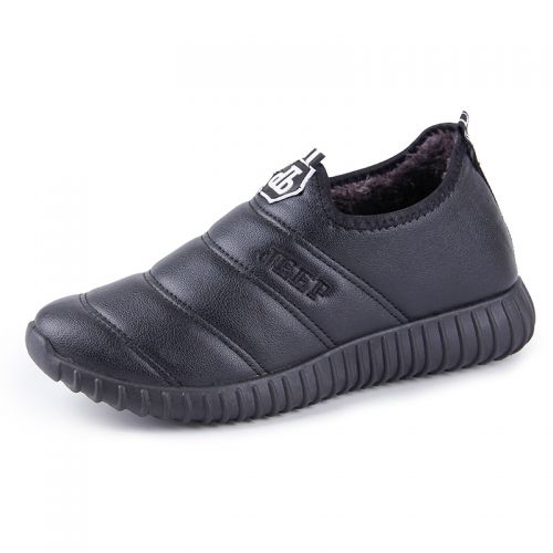 Boots - chaussures en PU ronde pour hiver - loisir - semelle caoutchouc - Ref 950645