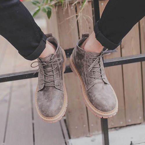 Boots - chaussures en Ercengzhupi ronde pour hiver - tendance des jeunes - semelle caoutchouc - Ref 950649