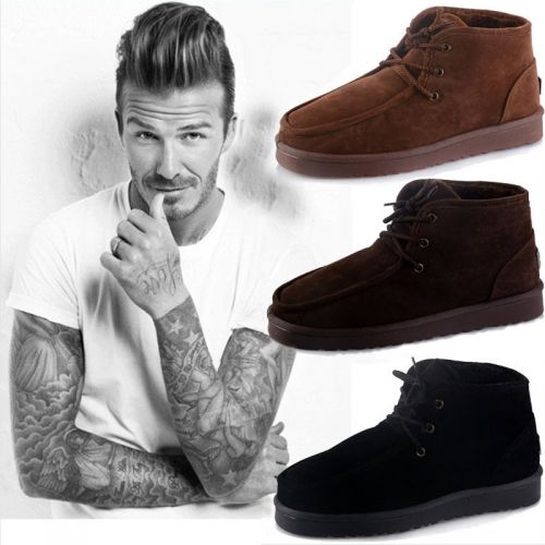 Boots - chaussures en chamois HM&AMPAE ronde pour hiver - Angleterre - semelle plastique - Ref 950731