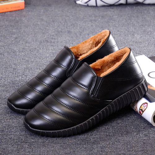 Boots - chaussures en PU ronde pour hiver - loisir - semelle caoutchouc - Ref 950734