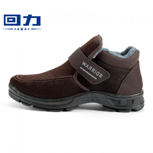 Boots - chaussures en peau de daim WARRIOR ronde pour hiver - loisir - semelle PVC - Ref 950742