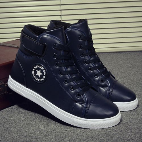 Boots - chaussures en PU ronde pour hiver - tendance des jeunes - semelle caoutchouc - Ref 950750