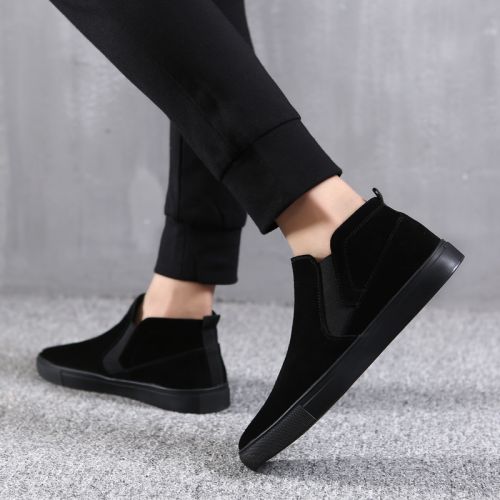 Boots - chaussures en de vache YEDANI ronde pour hiver - tendance des jeunes - semelle caoutchouc - Ref 950764