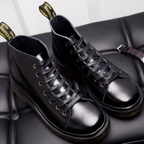 Boots - chaussures en Première couche de cuir, En plus de de vache, ronde pour printemps - semelle TPR - Ref 95