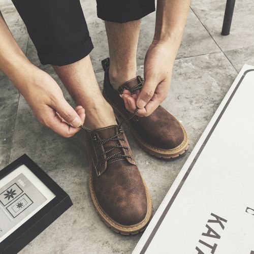 Boots - chaussures en Ercengzhupi ronde pour printemps - semelle caoutchouc - Ref 950772