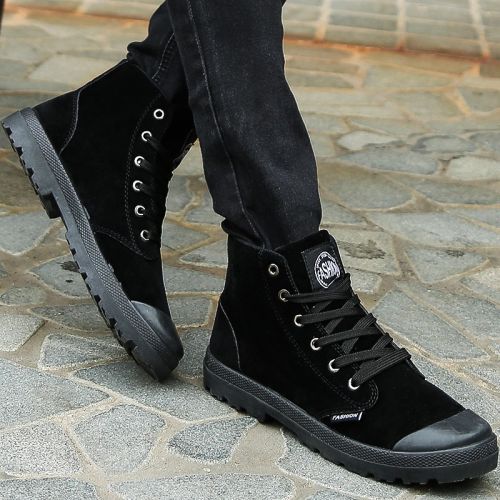 Boots - chaussures en Cuir spatial UPLIMVA ronde pour hiver - Angleterre - semelle caoutchouc - Ref 950784