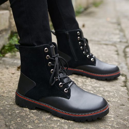 Boots - chaussures en PU UPLIMVA ronde pour hiver - Angleterre - semelle caoutchouc - Ref 950785
