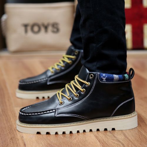 Boots - chaussures en PU UPLIMVA ronde pour hiver - Angleterre - semelle caoutchouc - Ref 950787