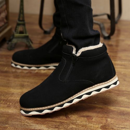 Boots - chaussures en Nubuck UPLIMVA ronde pour hiver - Angleterre - semelle caoutchouc - Ref 950788