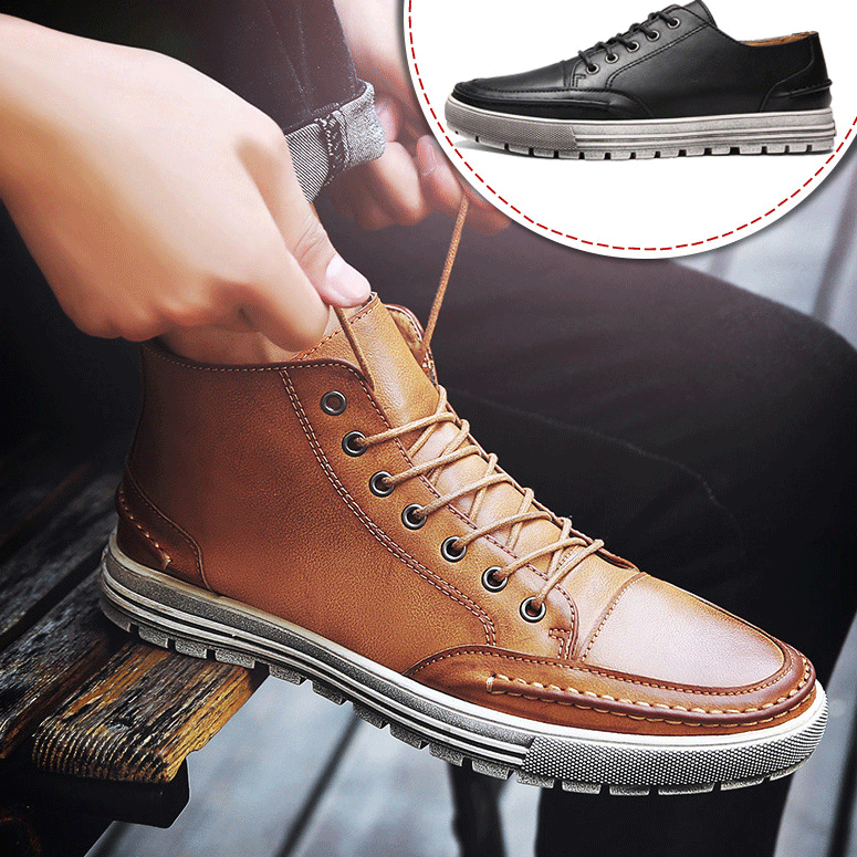 Boots - chaussures en Microfiber ronde pour hiver - Angleterre - semelle caoutchouc - Ref 950807