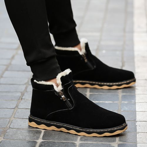 Boots - chaussures en ronde pour hiver - semelle caoutchouc - Ref 950825