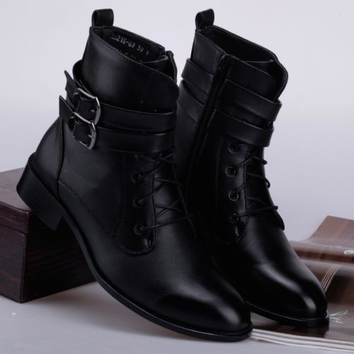 Boots - chaussures en Microfiber MINGPINSTYLE pointu pour printemps - Angleterre - semelle caoutchouc - Ref 950888