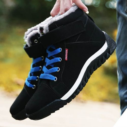 Boots - chaussures en Nubuck BENTLEYSHEEP ronde pour hiver - tendance des jeunes - semelle caoutchouc - Ref 950891