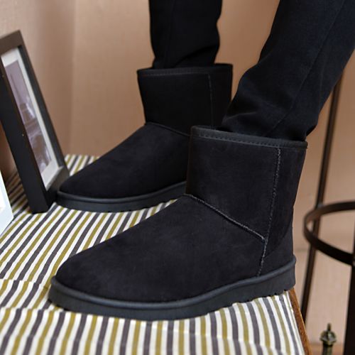 Boots - chaussures en coton ronde pour hiver - tendance des jeunes - semelle caoutchouc - Ref 950903