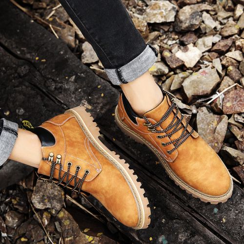 Boots - chaussures en Microfiber OUGLEMEN ronde pour hiver - loisir - semelle caoutchouc - Ref 950919